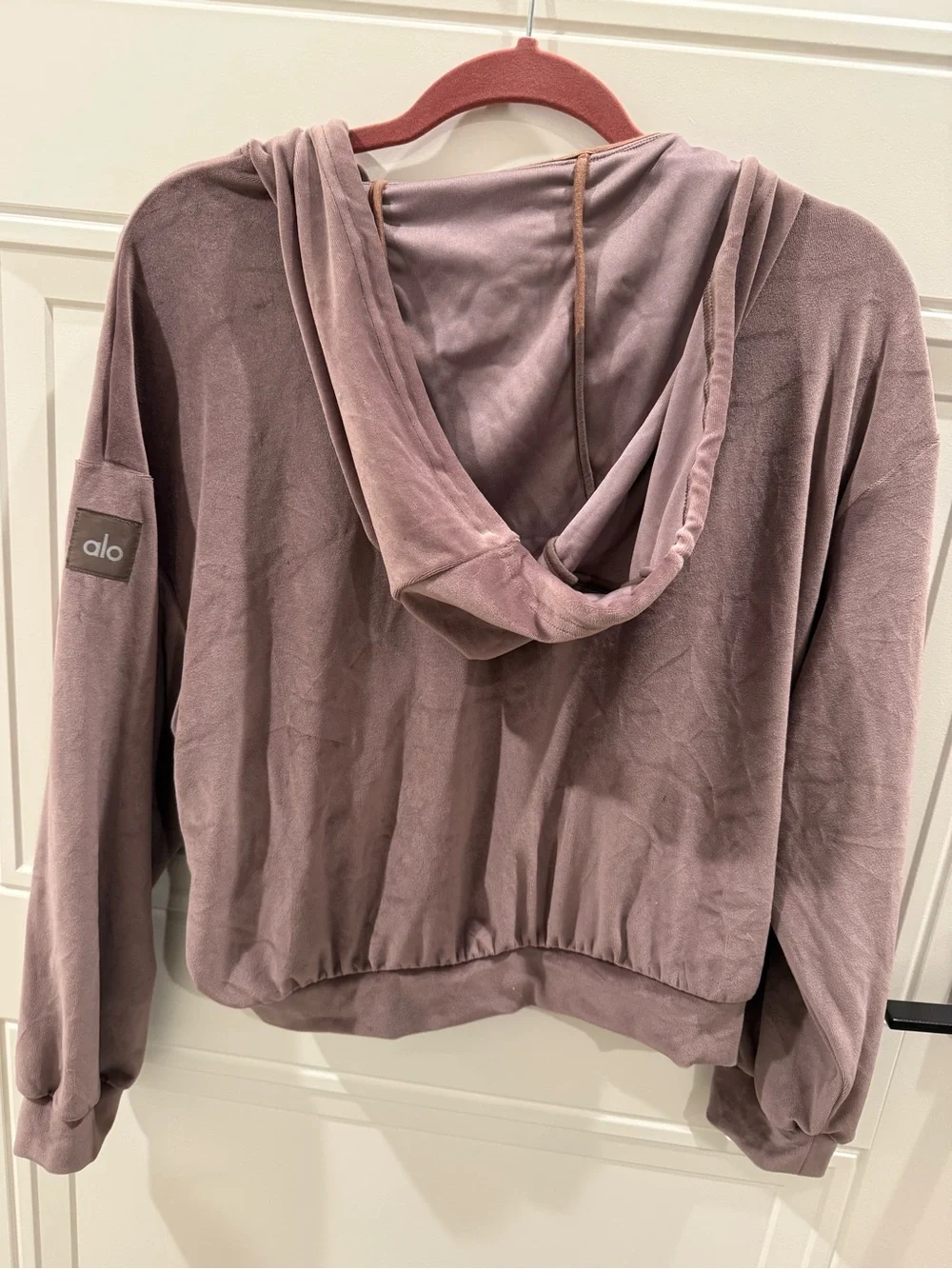 Alo yoga velour glimmer hoodie